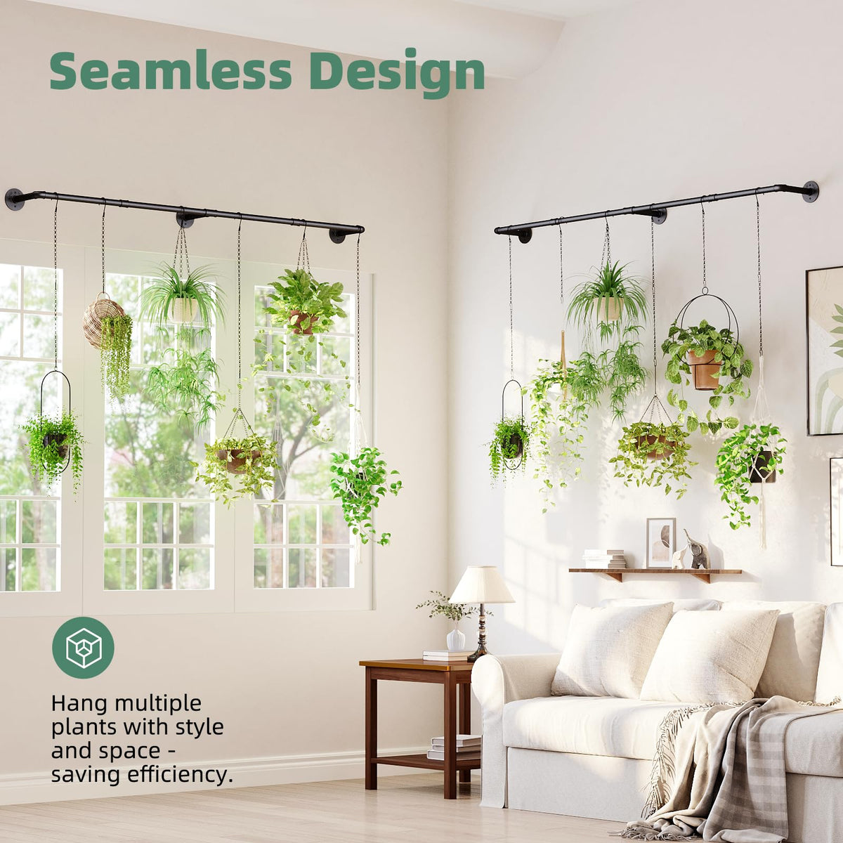 Galood double-holders support multiple plants in one setup.