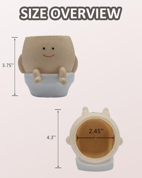 GaloTrek Smiley Face Planter outdoor use resists sun and rain for lasting color.