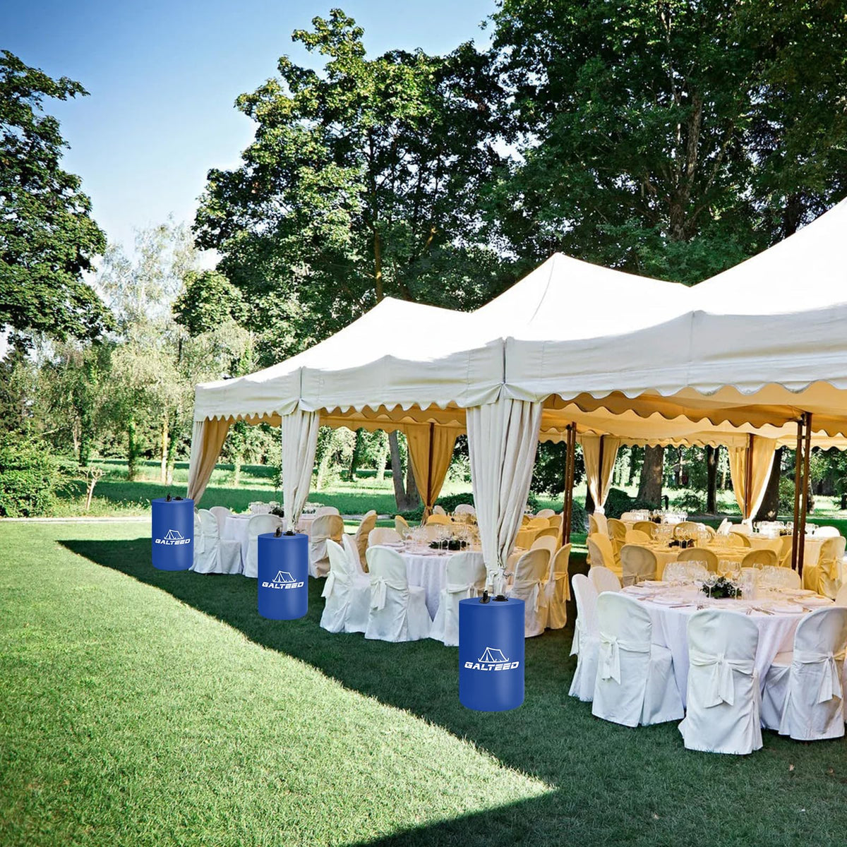 GALTEED 88-lb total weight ensures stable shade shelters on windy days.