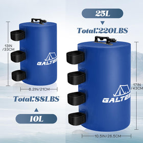 GALTEED leak-proof weight bag in 500D PVC resists leaks.