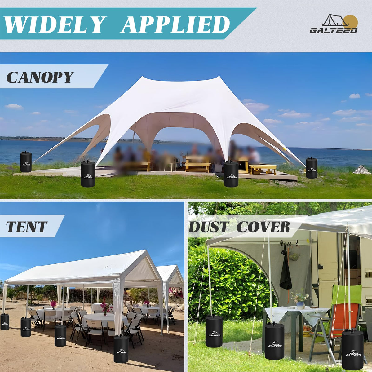 GALTEED water conservation use: water reused after canopy use