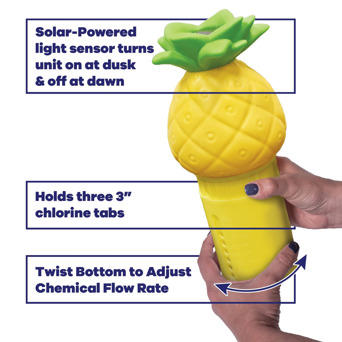 GAME Pineapple chlorinator basket holding up to three tablets
