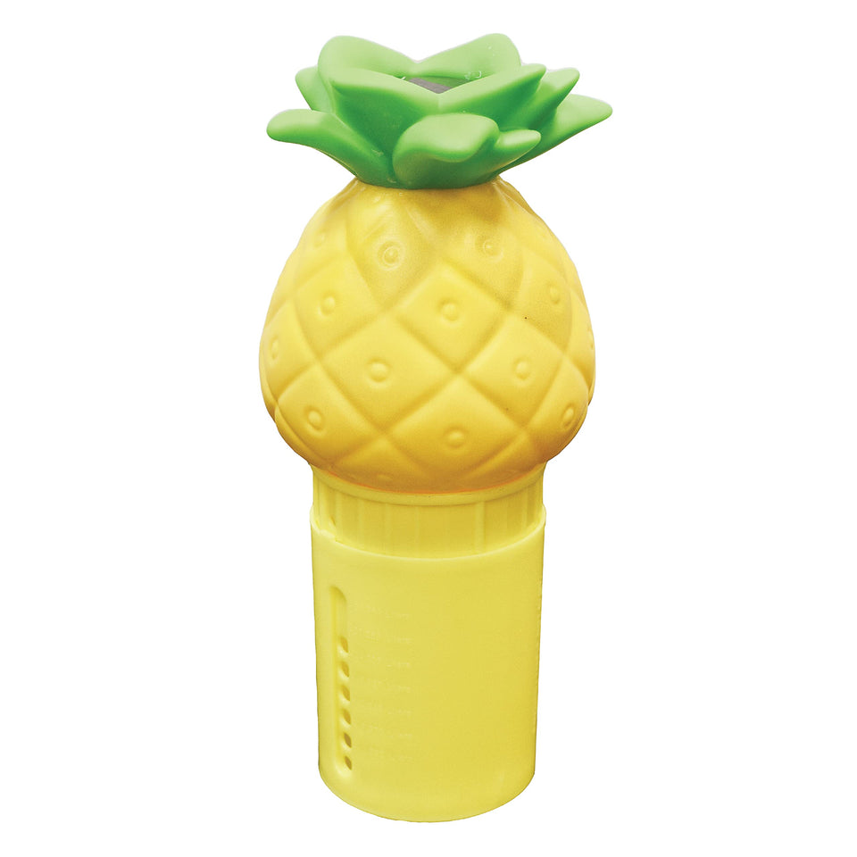 GAME Pineapple solar chlorinator front view, durable design for easy pool care