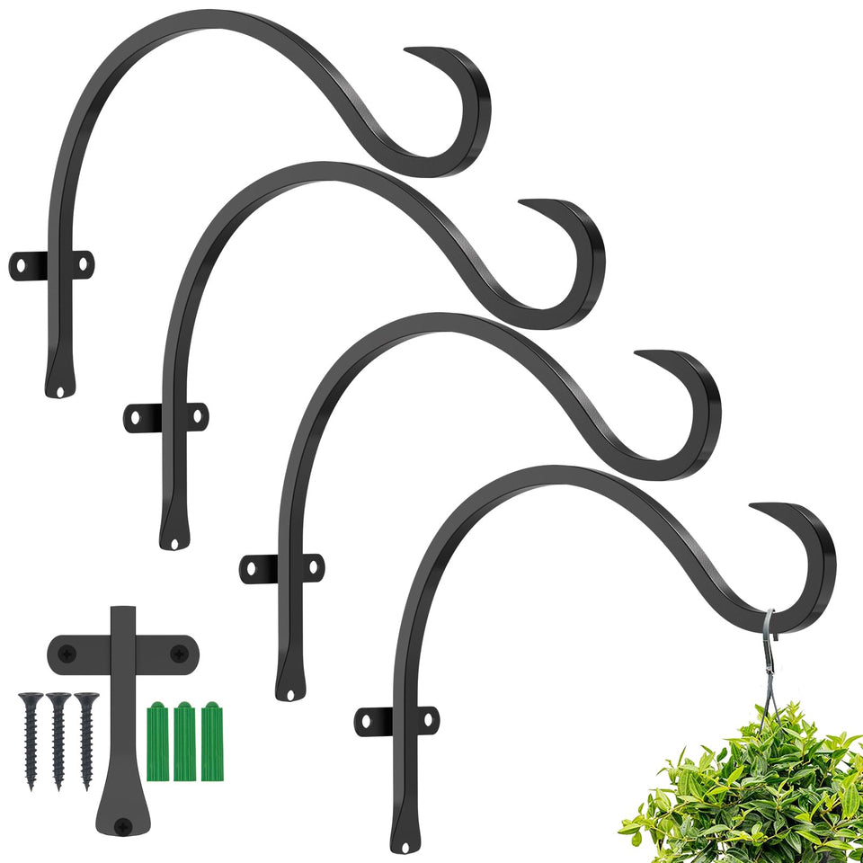 GameXcel 12-Inch plant hanger front view supports heavy pots up to 44 lbs