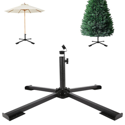 Gamiu heavy duty foldable beach umbrella base with adjustable clamp for secure stability.