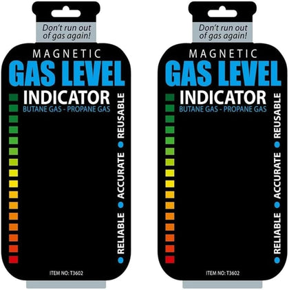 GANPUB propane level indicator with magnetic gauge on the tank for quick checks.