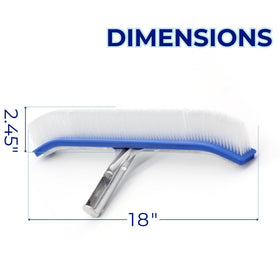 Ganador curved-design brush reaches corners and rounded pool areas.