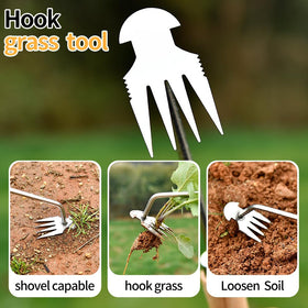 GANCHUN stainless steel blade resists rust for durable weeding sessions.