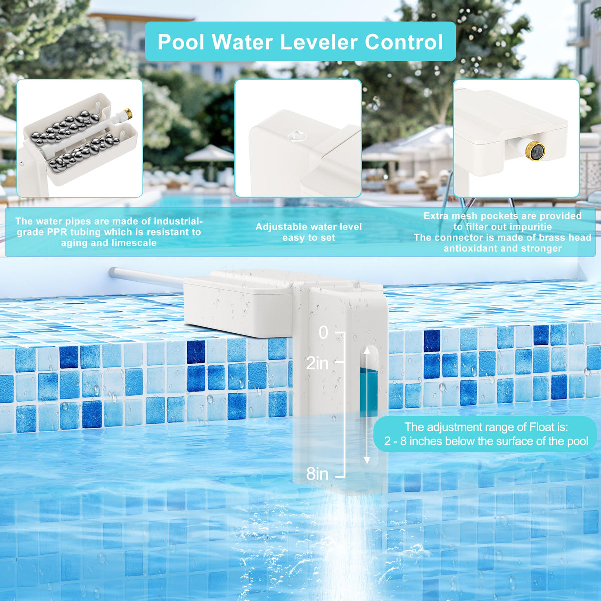 GANDONE auto-fill kit setup shows quick installation for steady water levels.