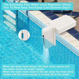 GANDONE stable base with nuts ensures secure placement on uneven pool edges.