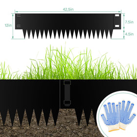 Ganeekiron black finish landscape border for tidy yard zones.