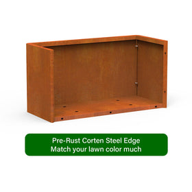 Ganeekiron planter on porch blends industrial charm with textures.