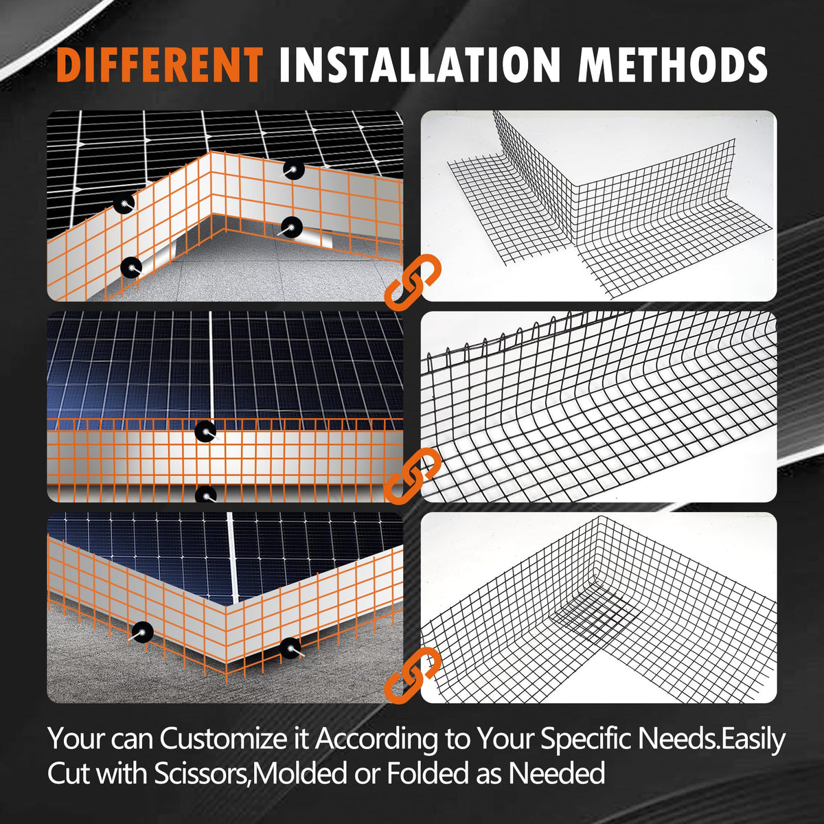 GANG HAO bird guard mesh protects solar panels without contact
