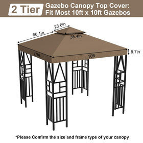Ganggend double-layer canopy with ventilation opening promotes airflow at gatherings.