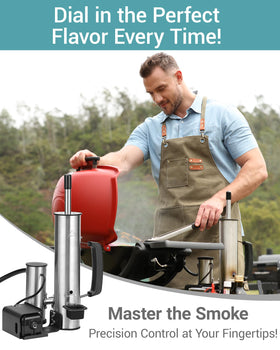 GANGSHELO portable outdoor smoker accessory is quick to set up