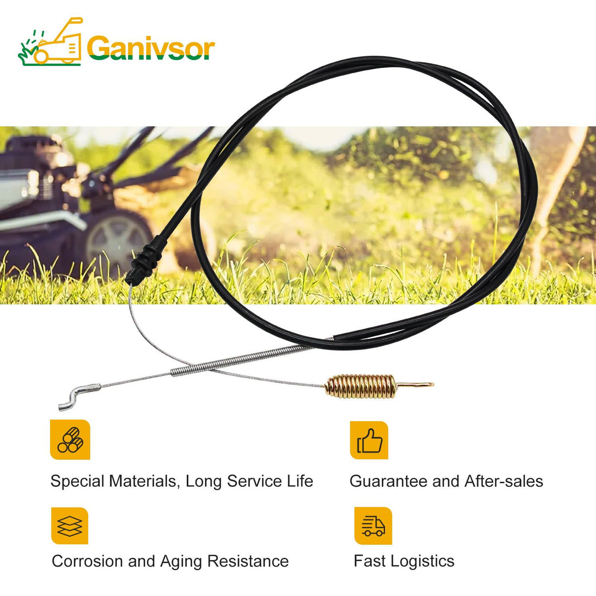 Ganivsor 54-1/2-inch conduit for tidy routing
