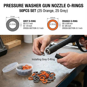 Ganivsor QD O-Rings grey 3/8 inch seal supports secure, leak-free connections.