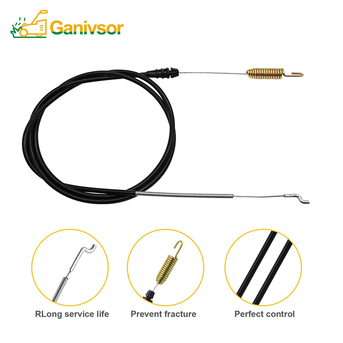 Ganivsor Z-bend end cable for secure attachment