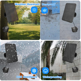 Ganjiuxingl wall-mount installation shows easy setup in sunny spots