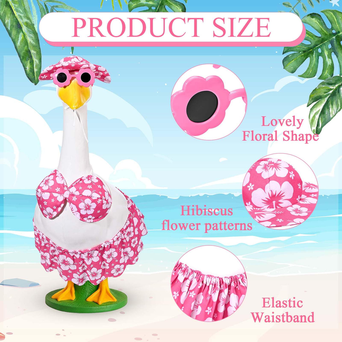 GANSHAYA bikini goose sunglasses add playful charm to outdoor decor