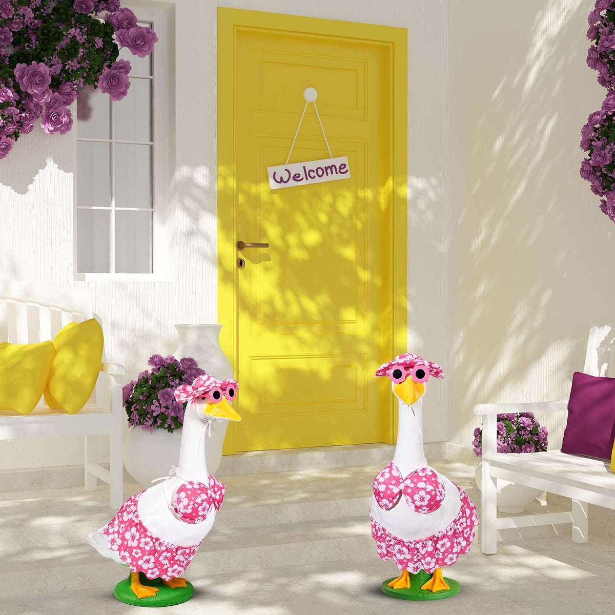 GANSHAYA bikini goose yard decor for porch and lawn display
