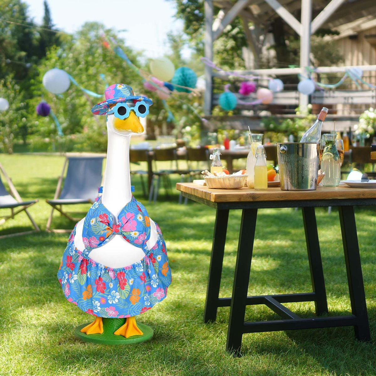GANSHAYA bikini skirt for porch goose enhances outdoor decor