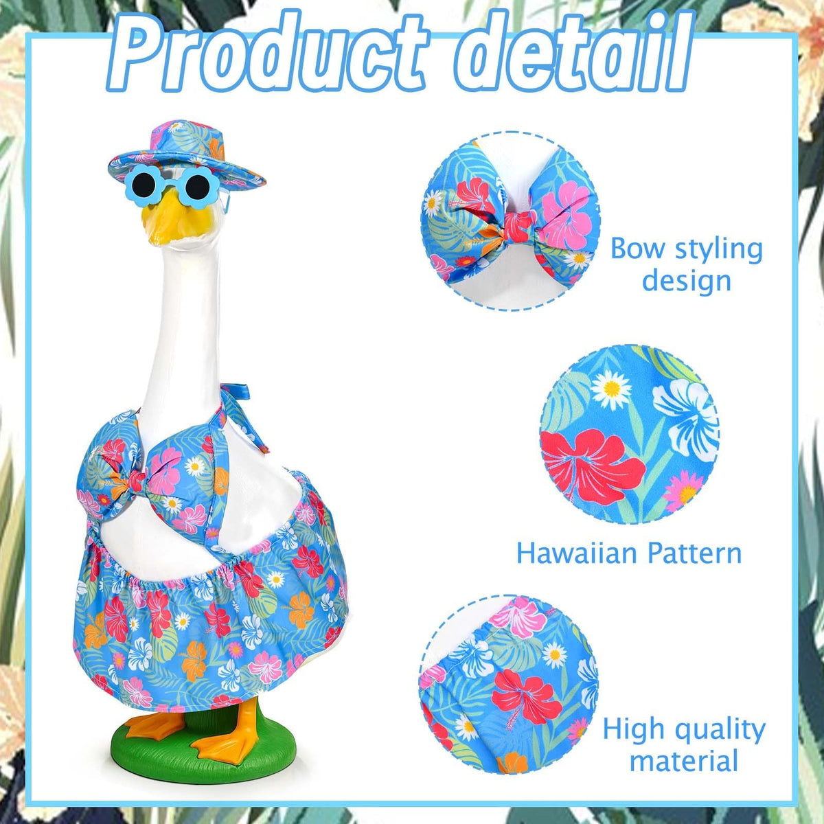 GANSHAYA goose hat with elastic band adds color and secure fit