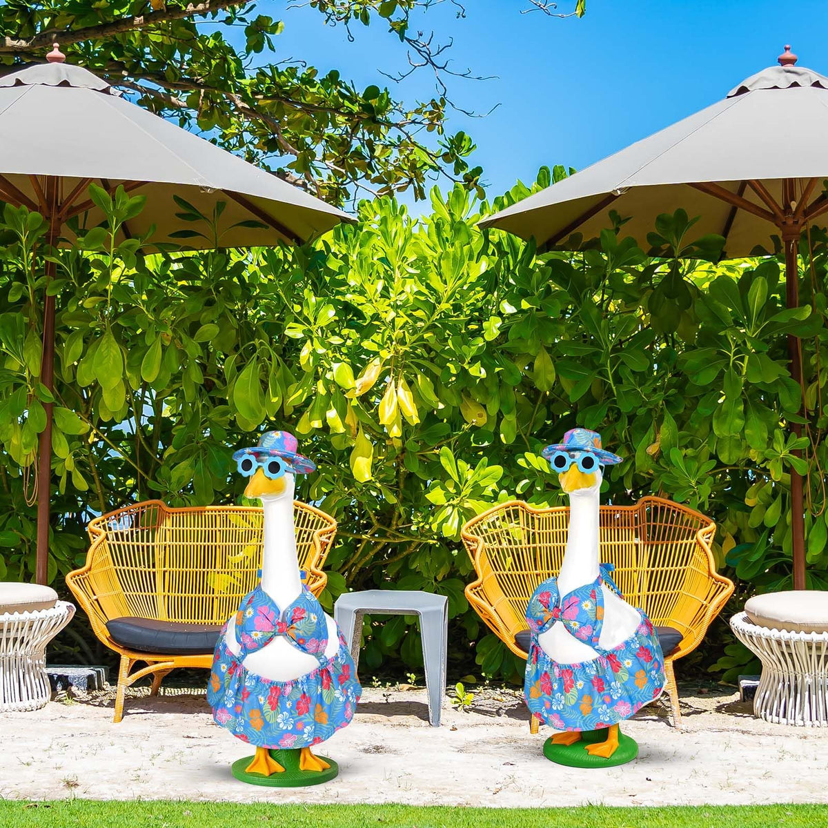 GANSHAYA patio beach party goose costume for lively events