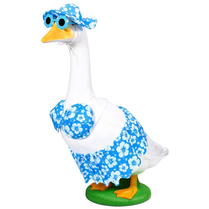 GANSHAYA Porch Goose Bikini Hat adds tropical charm to your yard decor