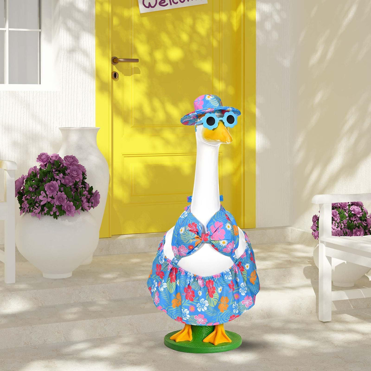 GANSHAYA yard party goose outfit adds playful summer ambiance