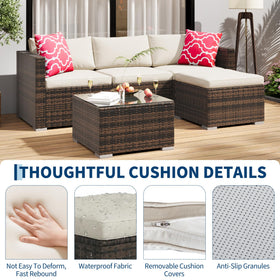 GAOMON right corner sofa completes a versatile sectional layout.