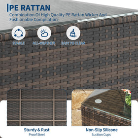 GAOMON all-weather rattan texture resists sun and rain.