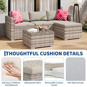 GAOMON ottoman offers extra seating or footrest in any space