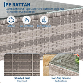 GAOMON waterproof rattan resists sun and rain without fading