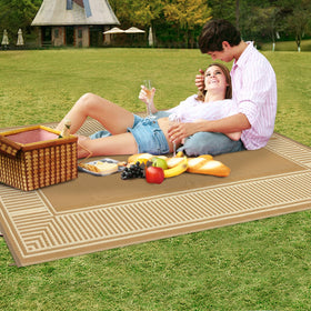 GAOMON four corner loops and stakes keep rug secure on any surface