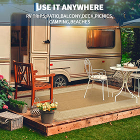 GAOMON versatile outdoor carpet fits porches, patios, balconies, gardens