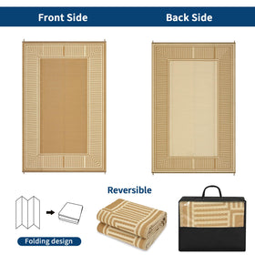 GAOMON outdoor rug waterproof feature for easy beach cleanup