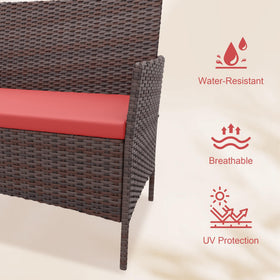 GAOMON patio set 4pcs assembly steps simplify setup on balcony or garden