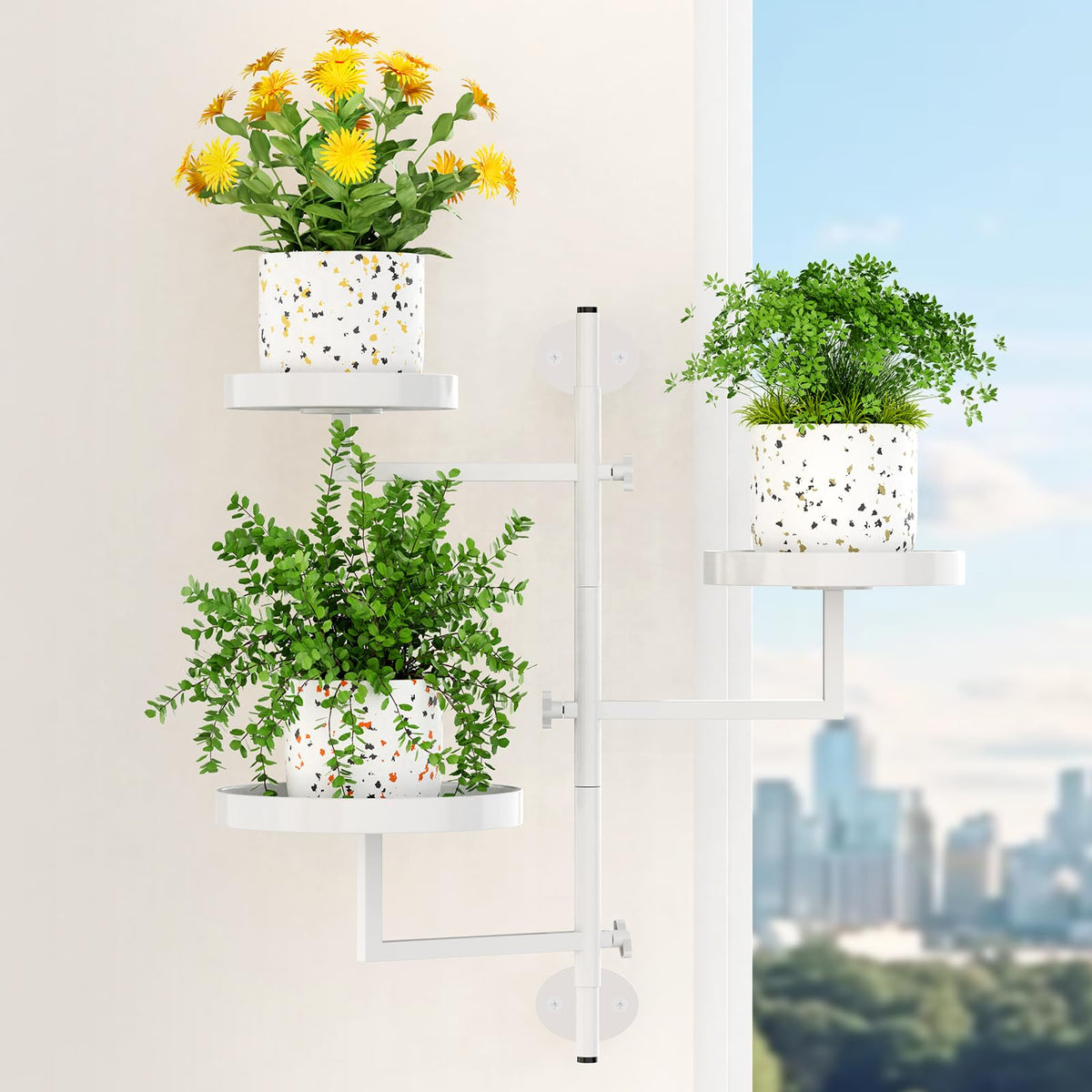 Gaoymsym easy-install wall plant shelf simplifies setup with hardware