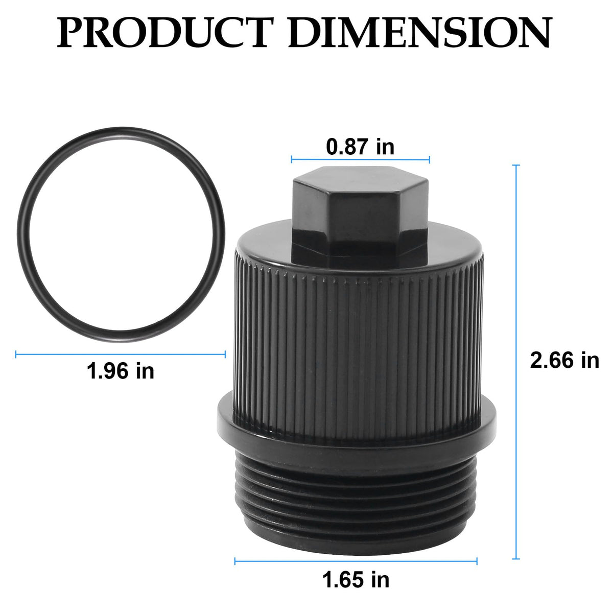 GAQUECY drain cap being unscrewed for quick water drain