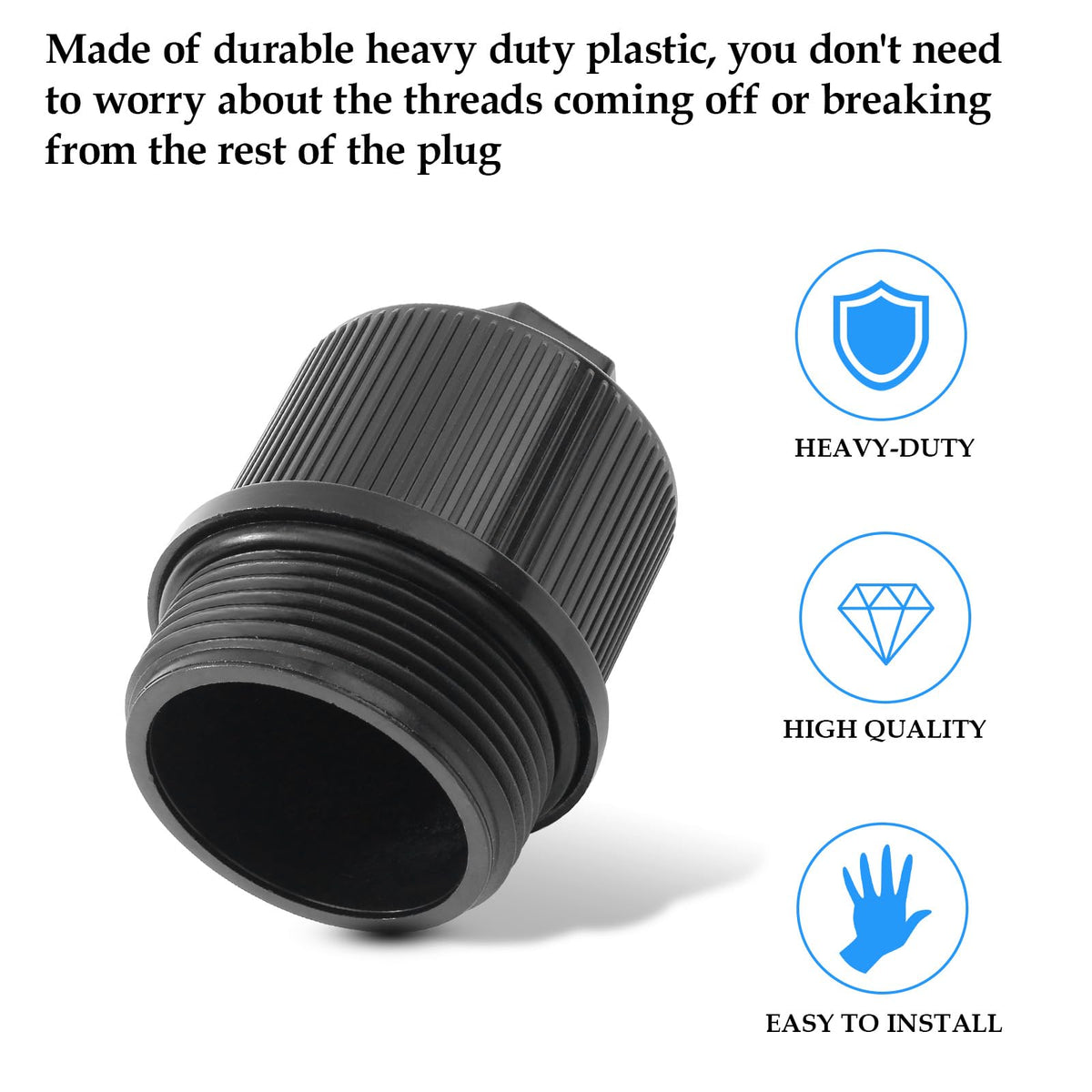 GAQUECY 1-1/2 inch drain port thread interface