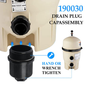 GAQUECY drain plug compatibility with Pentair CCP filters