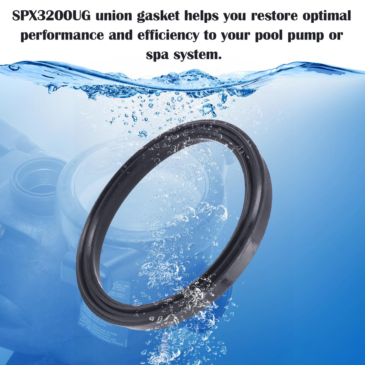 Replacement gasket saves time and money when restoring pool pump efficiency.