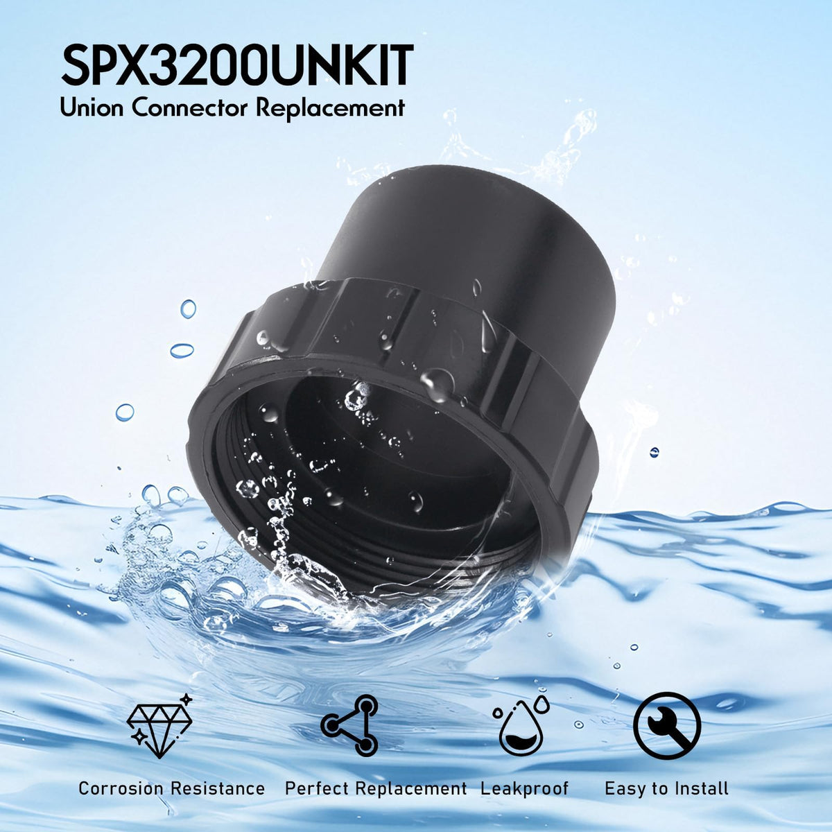 GAQUECY SPX3200UNKIT installation guides secure connections on Hayward pumps.