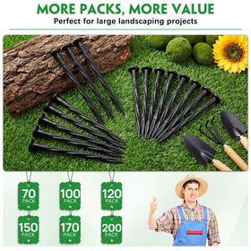 Garaook UV-resistant nylon stake endures sun and frost for seasons of use.