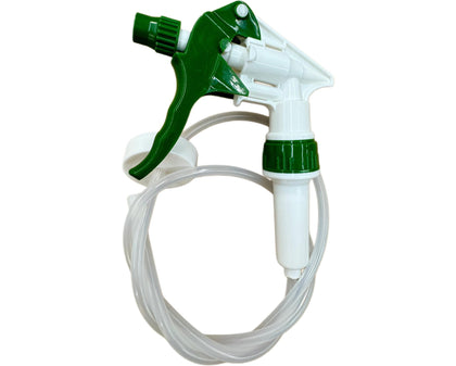 Garbage Commander heavy-duty remote sprayer with 36-inch hose for easy reach.