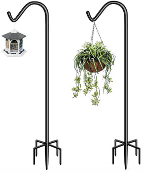 Garbuildman 60-inch shepherd hook stand for versatile outdoor displays.