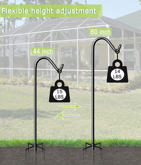 Garbuildman bird feeder hanger secures feeders for birds and easy viewing.