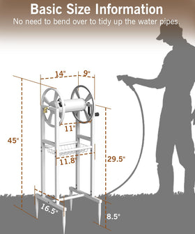 Garbuildman four-spike base provides stable grounding outdoors.