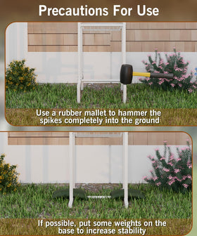 Garbuildman storage rack keeps tools organized with the hose reel.